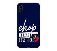 Chop It Like Its Hot Pepper Costume Humoristique de Chef Humoristique Coque pour iPhone XS Max