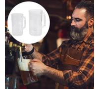 Chope à bière incassable avec poignée ergonomique, 1000ml | Stein incassable pour les amateurs de bière, fournitures de fête de festival, accessoires de cuisine pour hommes,
