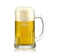 Chope à bière personnalisable Mabouteille.fr (LOT DE 6) - Verre a biere 50 ravure sur verre pour prénom, message, date, logo… [ Coffret biere a offrir ]