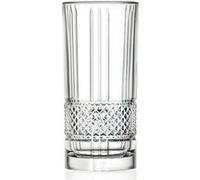 RCR Crystal 26719020006 Brillante Luxion Crystal Lot de 6 Verres à Cocktail, Verres de Boissons pour Jus ou Soda, Verres Long Drink en Cristal, 370ml, Verres Tumblers à Eau, Compatibles Lave-Vaisselle