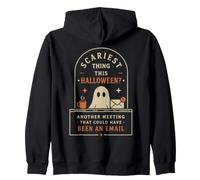 Chose la Plus effrayante Cette réunion par e-Mail Humoristique de Bureau d'halloween Sweat à Capuche