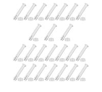Chosertory 24 Pièces Goupilles de Liaison Piscine Éléments de Bloquage Broches Joint Remplacement Accessoires PVC Résistance Adaptée Montage Piscines Tubulaires