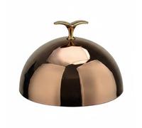 Chosertory Cloche à Plat Couvercle Assiette Couvre-plat Accessoire à Couverts en Acier Inoxydable avec Design Élégant pour Restaurant Service Traiteur, Argent, 30CM A