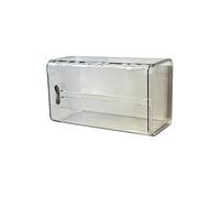 Chosertory Distributeur de Mouchoirs Mural Boîte Murale Rangement Mouchoirs Support Papier Structure Imperméable Couverture Protectrice Solution Pratique Adaptée, Argent Transparent, avec Lapin