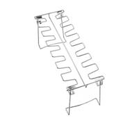 Chosertory Grille Rôtissage Pliable en Acier Inoxydabupport Cuisson Réutilisable Cadre Rectangulaire à Fentes pour Rôtir les Cuisses Poul Approprié pour Barbecue Repas Quotidiens