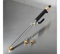 Chosertory Nettoyeur Haute Pression Lance Pulvérisateur Buse Jet Réglable Tube en Aluminium et Commande en Laiton pour Nettoyage sans Effort Adapté au Véhicule, Blue