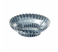 Chosertory Plateau Industriel Bol Décoratif Plat Service Snacks avec Forme Élégante Finition Polie Fruitier Multifonction Adapté Salon Repas Invités Réception, Bleu Foncé