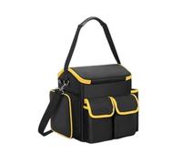 Chosertory Portable Rangement Conteneur Sac à Outils Ouverture Supérieure Compartiments Outils Multiples Panneau Renforcé Tissu Oxford Sangle Épaule Adaptée pour