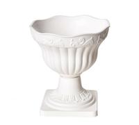 Chosertory Présentoir pr Pots Fleurs | Élégant, Pot Décoratif à Bord Vague décorations Floraux, Légger, pr Intérieur, lon, Entrée, 39.5x39.5x41 Cm