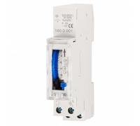 Chosertory Programmateur 24 Heures Cvercle Transparent Compact Interrupteur Horaire Mécanique pr Éage Automatique