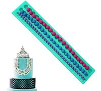Chostky Silicone String de Perle Fondant Gâteau Au Sucre Biscuits Pâte Perle Dessert Dentelle Sneak Moule Au Chocolat Argile Gel De Silice Moule Décoration Outils De Cuisson