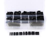 Chrees 18 x 10 x 2 610 pièces 2,54 mm Kit de connecteurs de boîtier femelle mâle - Fil à sertir - Boîtier de broche à sertir 3,96 broches