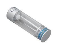 Chrees Bouteille D'Eau D'Hydrogène Tasse D'Eau de Générateur D'Hydrogène 350 Ml avec électrode Pt 2000-6000ppb Eau Riche en Hydrogène pour le Fitness au Bureau à Domicile (Argent)