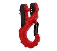 Chrees Crochet de Treuil en Acier allié, capacité de Charge 20 Tonnes, | Acier allié, Manchon de Protection, Réduction de L'abrasion des Cordes, Récupération Hors Route, Remorquage de Remorque,