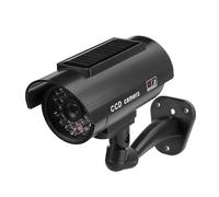 Chrees Fausse Caméra à énergie Solaire, Caméra de sécurité Factice étanche avec Lumière LED Clignotante, pour Une Utilisation Intérieure et Extérieure