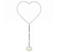 Chrees Kit d'arche de ballons, 30 x 23 x 6 cm, cadre en forme de cœur, support de colonne, décoration pour mariage, anniversaire, fête prénatale