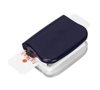 Chrees Machine de reliure manuelle à 6 trous pour papier A4 B5 A5 avec règle Gossen Coupe-métal Alliage Stahlabs (bleu)