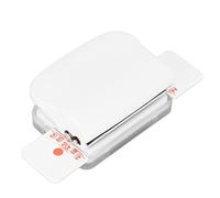 Chrees Machine de reliure manuelle à 6 trous pour papier A4 B5 A5 avec règle Gossen Coupe-métal Alliage Stahlabs (blanc)