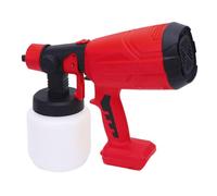 Chrees Pulvérisateur électrique 800 ml 200 W sans fil avec 4 buses, pulvérisateur de peinture rechargeable, convient pour batterie B2 2,0 Ah 18 V Li