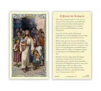 Christian Brands Lot de 25 cartes saintes catholiques - Cartes de prière inspirantes laminées avec gaufrage en feuille d'or, bienvenue à l'étranger