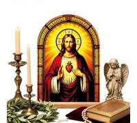 Christian Home Decor Décoration d' Jésus Vierge Marie Support | Décoration de bureau chrétienne pour homme et femme, appartement, salon, cheminée, étagère, prière, coin de bureau