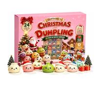 Christmas Calendrier de l'Avent 2026, Jouets Fidget Surprise 24 Jours Compte à Rebours, Dumpling Calendrier Mini Avent Fidget Surprise Mystère Coffret Jouet Sensoriel Cadeau de Noël