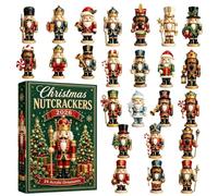 Christmas Countdown 2026 2D - Nutcracker Ornaments | Christmas Calendar Countdown Box for Kids Boys Girls Adults Home Living Room Wall Tree Fireplace