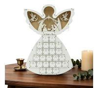 Christmas Countdown Advent To Fill, Light Up Angel Shape Advent | advents calendars, Wooden Christmas Calendar with 24-Day Christmas Decor Countdown Calendar for Home Office Farmhouse