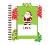 Christmas Diy Card Book - Spiral Festival Party Greetings Booklet |