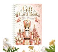 Christmas Gift Card Book - Spiral Bound, Cash Notes Holder Booklet | DIY Christmas Gift Book, Heavyweight Cardstock Paper | Spiral Bound Book For Dad Mom Coworker Teen Adult Youth Student Family