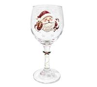 Christmas Glassware | Clear Reusable Party Santa Snowman Table Decor | 18.3x6x6cm/7.2x2.36x2.36 Inches Party Cups Christmas Wine Glasses For Home Dining