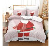 Christmas Impression En D Parure De Couette Avec Fermeture Eclair Housse De Couette Respirante£¬Pour Tout Le Monde£¬Santa Claus And Elk Housse De