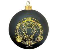 Christmas Inspirations Harry Potter - Boule de Noël Serpentard - 15 cm éclairée - Ornement en verre - Poudlard avec LED blanc chaud - Licence officielle - Décoration de Noël à piles & figurine de