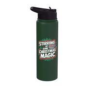 Christmas Magic Cook - Chef de cuisine de Noël Stainless Steel Insulated Water Bottle
