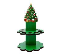 Christmas Money Holder, Wooden Tree Slot Gift Card Display Rack, 10x15.2cm
