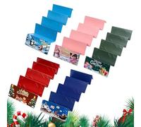 Christmas Money Holders - Paper 18x9.5 cm 5pcs Tassel | 10-Slot Christmas Cash Envelope Card Holder, Holiday Party, Family Gathering, Bedside Decor | Couples,Friends