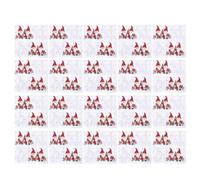 Christmas Napkins - Santa Claus Printed Paper Dinner Napkins | Virgin Wood Pulp Material, 2-Ply Soft & Absorbent, 33x33cm Unfolded Size, 20 Sheets Per Pack, for Holiday Parties & Table Dec