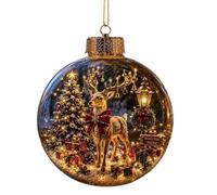 Christmas Ornaments 2D Acrylic - Animal Design Hangable Decorations Tree | Christmas Tree Ornament for Winter Holiday Party Home Outdoor | Garden Patio Wall Christmas Ornaments 2D Acrylic Animal