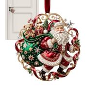 Christmas Ornaments Santa - Seasonal Cute 2D Acrylic Decoration