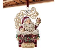 Christmas Ornaments Santa - Seasonal Cute 2D Acrylic Decoration