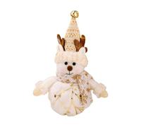 Christmas Plush Decor - LED Snowman Santa Soft Toy Table Ornament Light | Holiday Figurine - Plush Polyester Decoration | Festive Night Lamp | Christmas Display For Desk Mantel Window