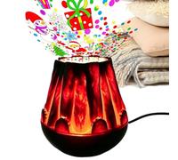 Christmas Projector Light, Snowflake Flame Decorative Light For Home