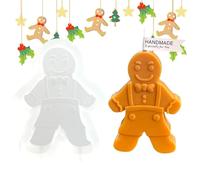Christmas Silicone Mold, Tear Resistant, Easy Demold Reusable Washable | Candle Diy Molds Christmas for DIY Scented Candle Plaster Chocolate Christmas Craft Lovers