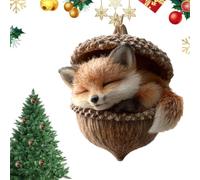 Christmas Tree Acrylic Ornaments - Hangable 2D Flat | Christmas Acrylic Animal Motif Ornament, For Wall Living Room Windowsill Garden Shoulder Bag