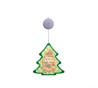 Christmas Window Lights Acrylic 20cm Timer Dual for Power | Includes tree snowflake round sign set Easy installation with strong suction cups Warm white glow acrylic material