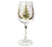 Christmas Wine Glass Gift Box Set, 2D Peinte Ensemble De Verres | Coffret De Verres À Vin De Noël 2D Peints, 6 Motifs De Saison Et Bases Flocon, Pour Vos Repas En Fête