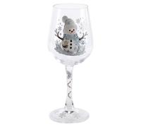 Christmas Wine Glass Gift Box Set, 2D Peinte Ensemble De Verres | Coffret De Verres À Vin De Noël 2D Peints, 6 Motifs De Saison Et Bases Flocon, Pour Vos Repas En Fête