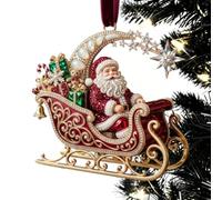 Christmass Christmas Ornaments Santa | Seasonal Cute 2D Acrylic Decoration