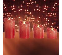 CHRISTmaxx 04695 Bougie Parfumée Cire Véritable Cannelle 4 Pièces