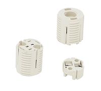Christoph Palme Leuchten - Lot de 2 douilles Eco-Halogène - Culot pour basse tension G4/GU4/GZ4/GX5.3/GY6.35 - Version Naturelle en Plastique - Bi-Pin